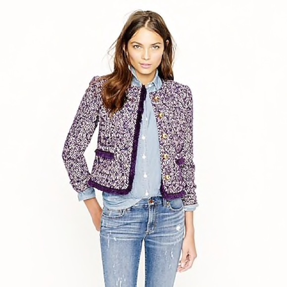 J. Crew Jackets & Blazers - J Crew Lady jacket in corkscrew tweed 8